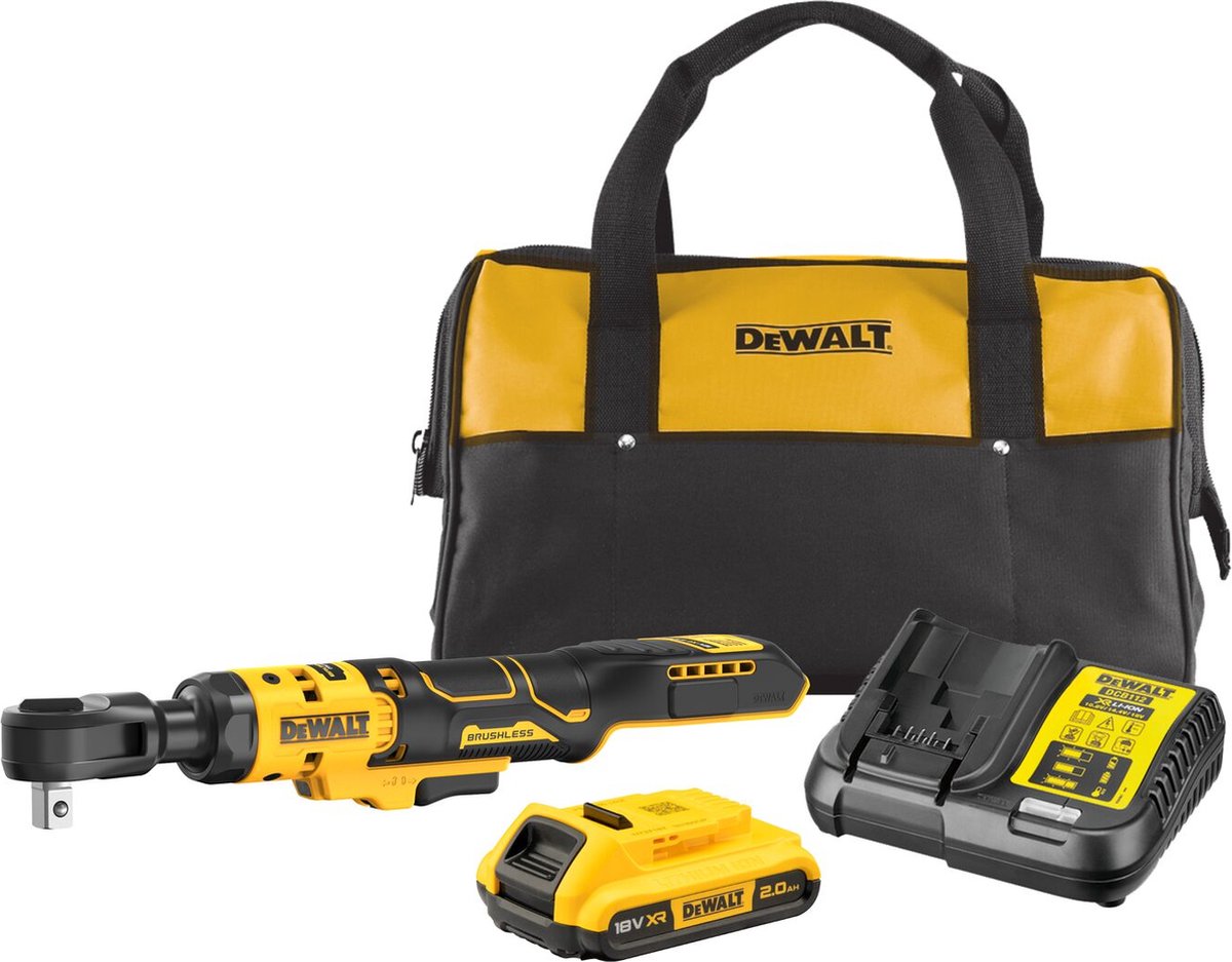 DeWalt dcf512d1 accu haakse ratelsleutel 1 2 borgpin 18v xr 2.0ah in tas