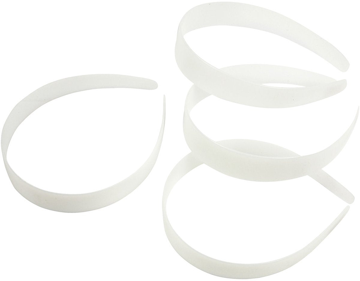 Creativ Company Cc haarband 25 mm wit 5 stuks