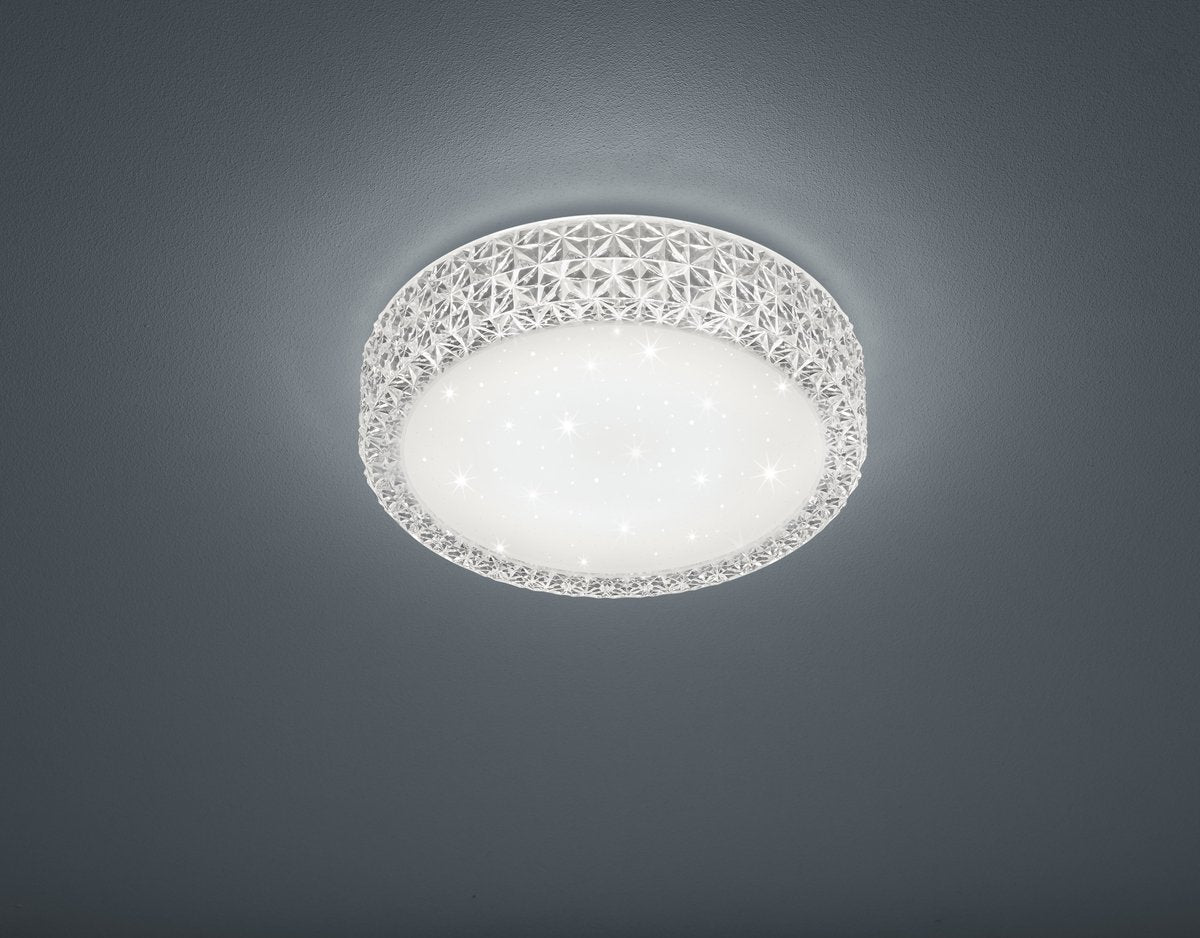RL LIVE YOUR LIGHT Reality pegasus plafonniere - wit - incl. 1x led 12w - d: 28 cm - sterreneffect