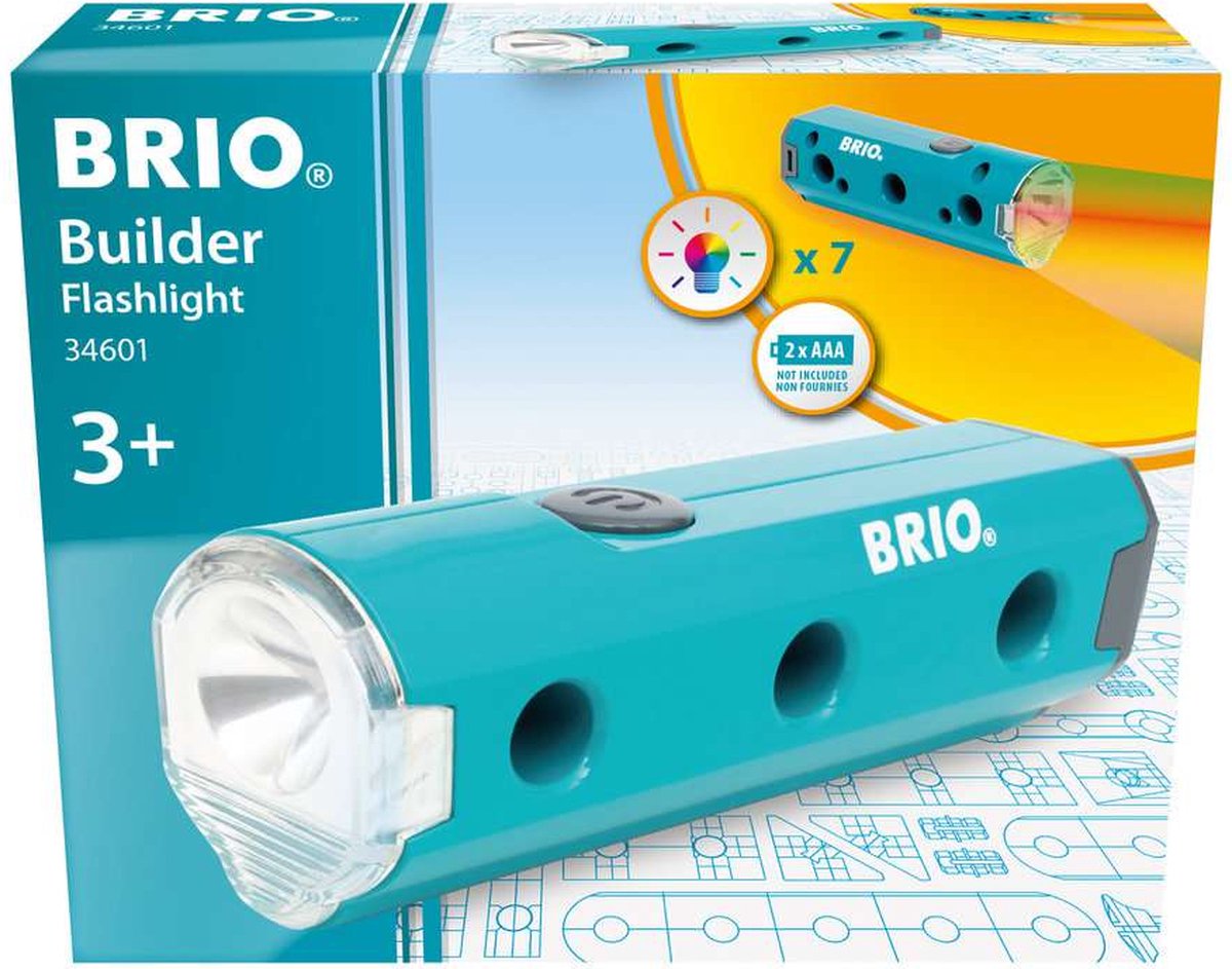 BRIO builder - 34601 zaklamp | educatief rollenspel- bouwspeelgoed voor kinderen vanaf 3 jaar