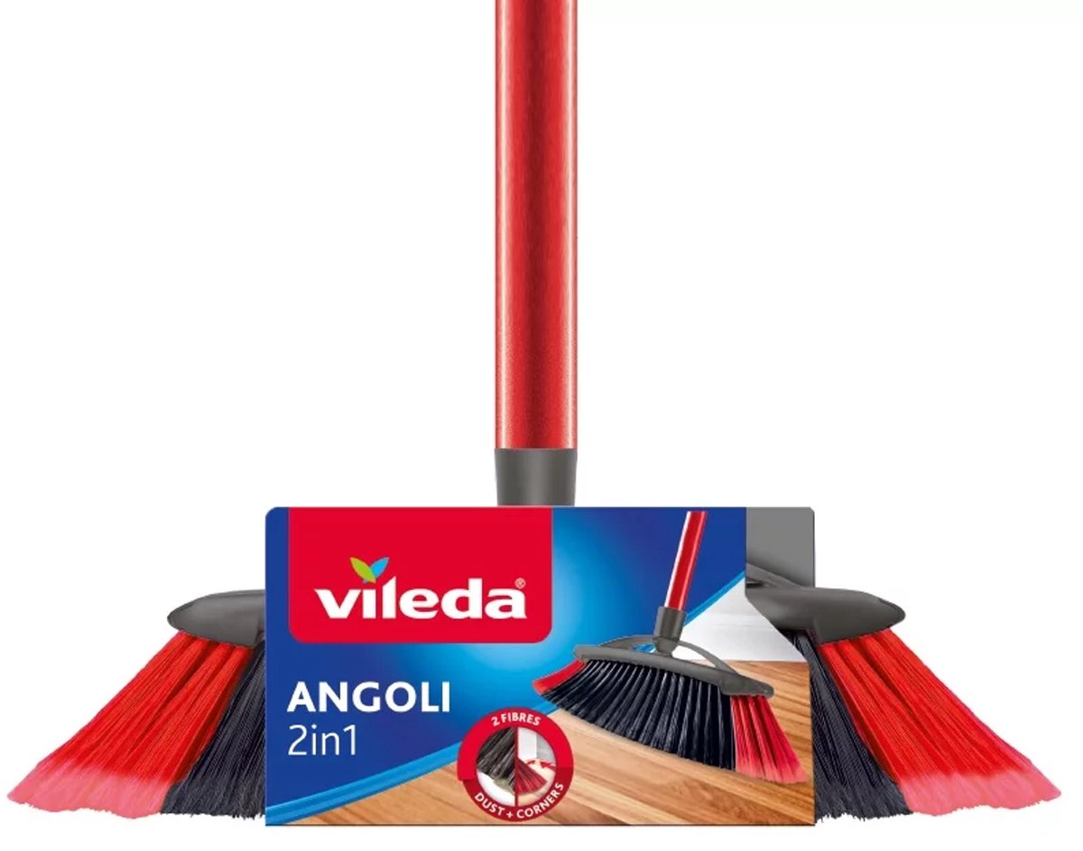 Vileda Viled 2 in 1 xxl xxl twee soorten borstelharen