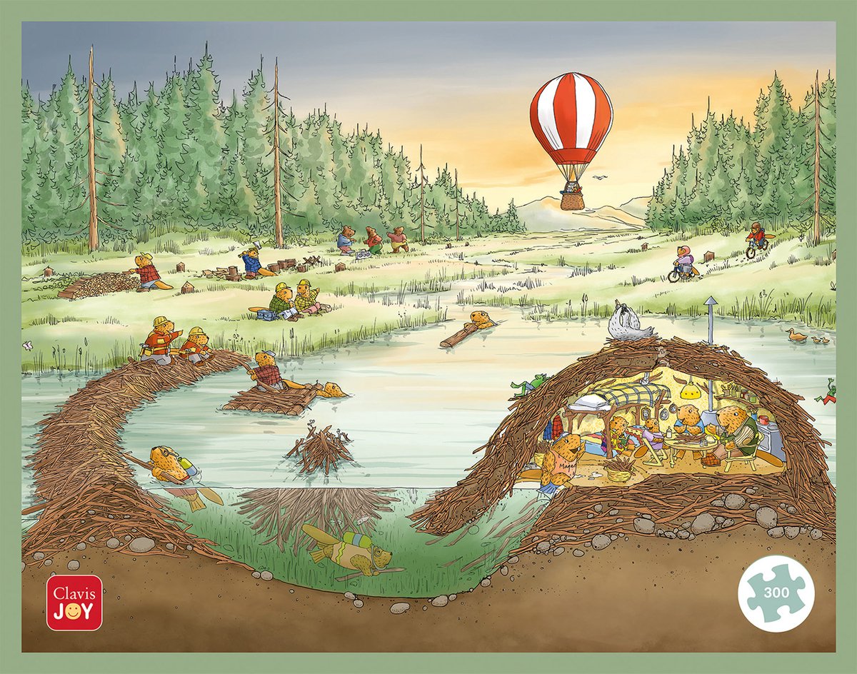 Clavis Puzzel welkom thuis bever!