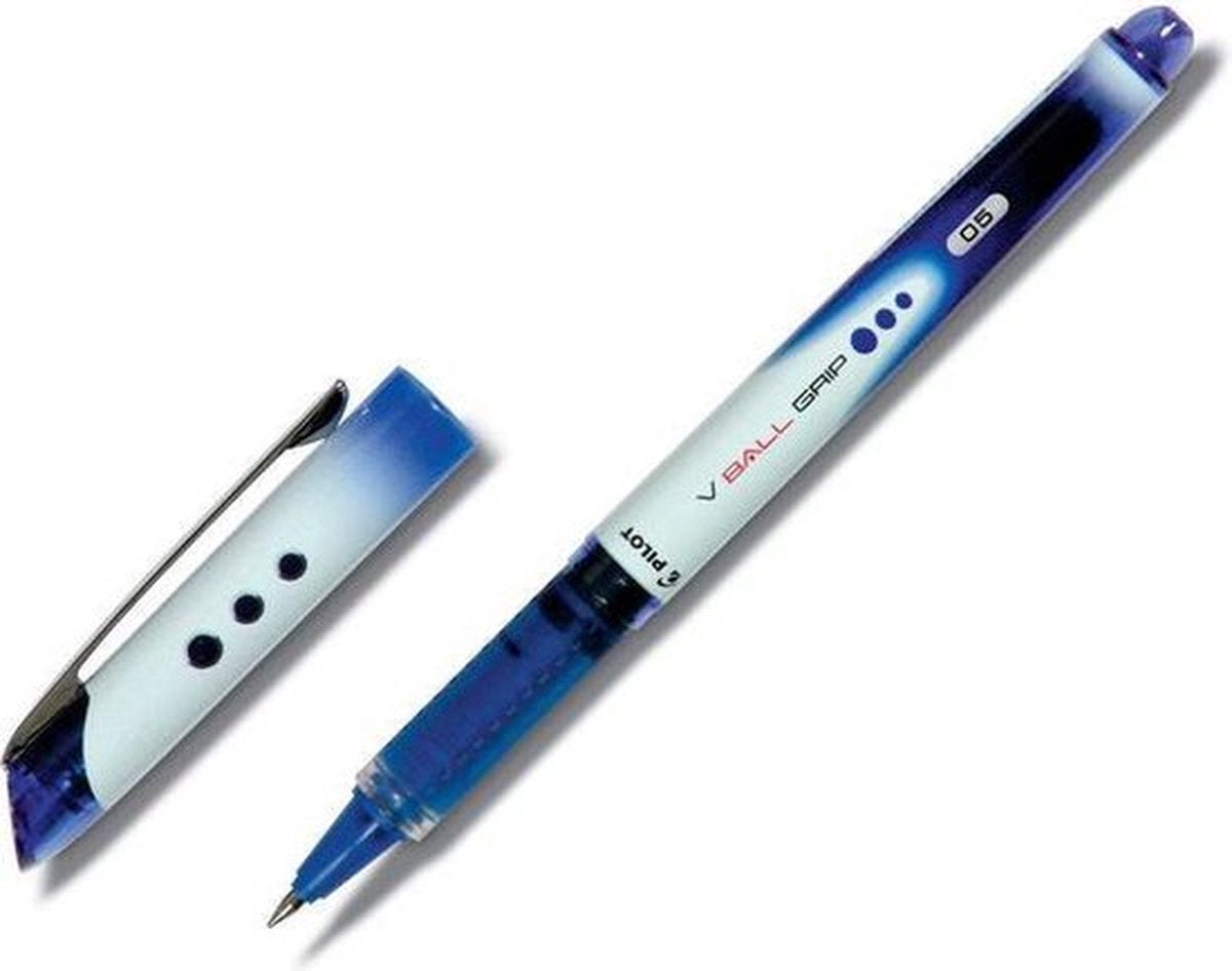 Pilot Rollerpen v-ball grip fijn blauw | 12 stuks
