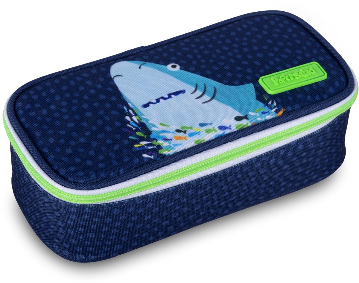Lannoo Graphics - papersalad etui box 21cm blue shark
