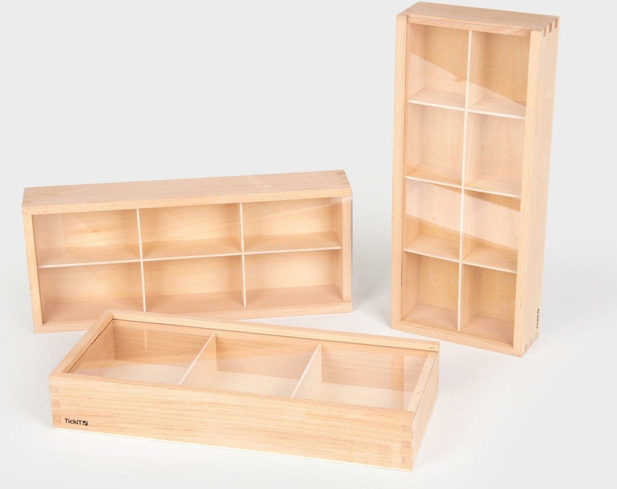 TickIT ® houten ontdekkingsdozen