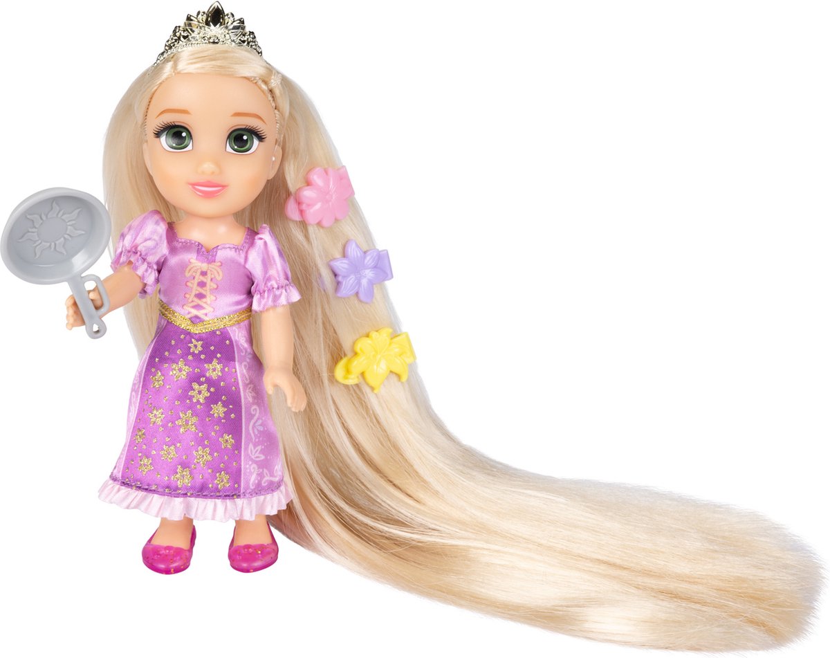 Jakks Disney princess rapunzel-pop met het langste haar kleine rapunzel-pop met pascal