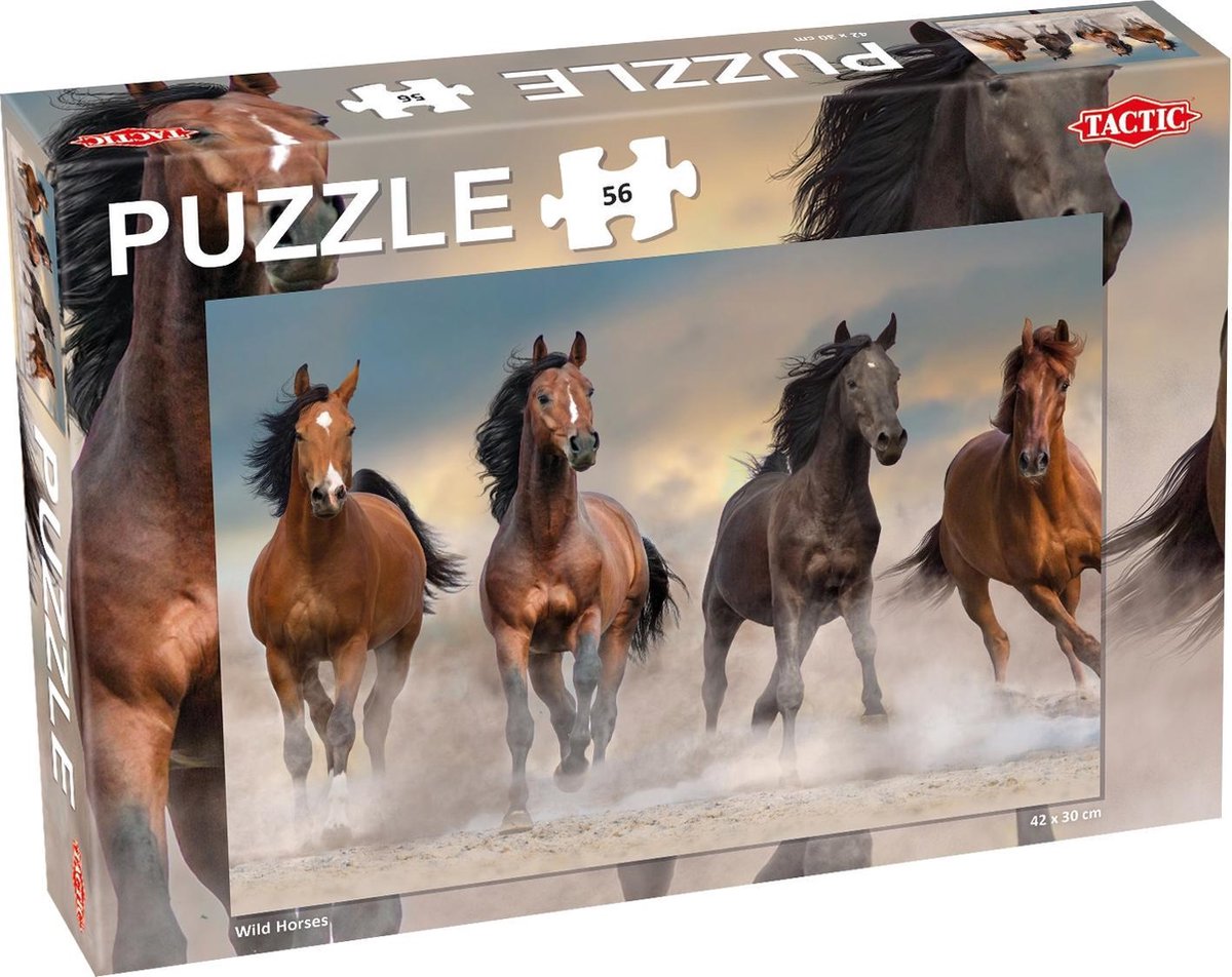 Tactic Puzzel wild horses - 56 stukjes