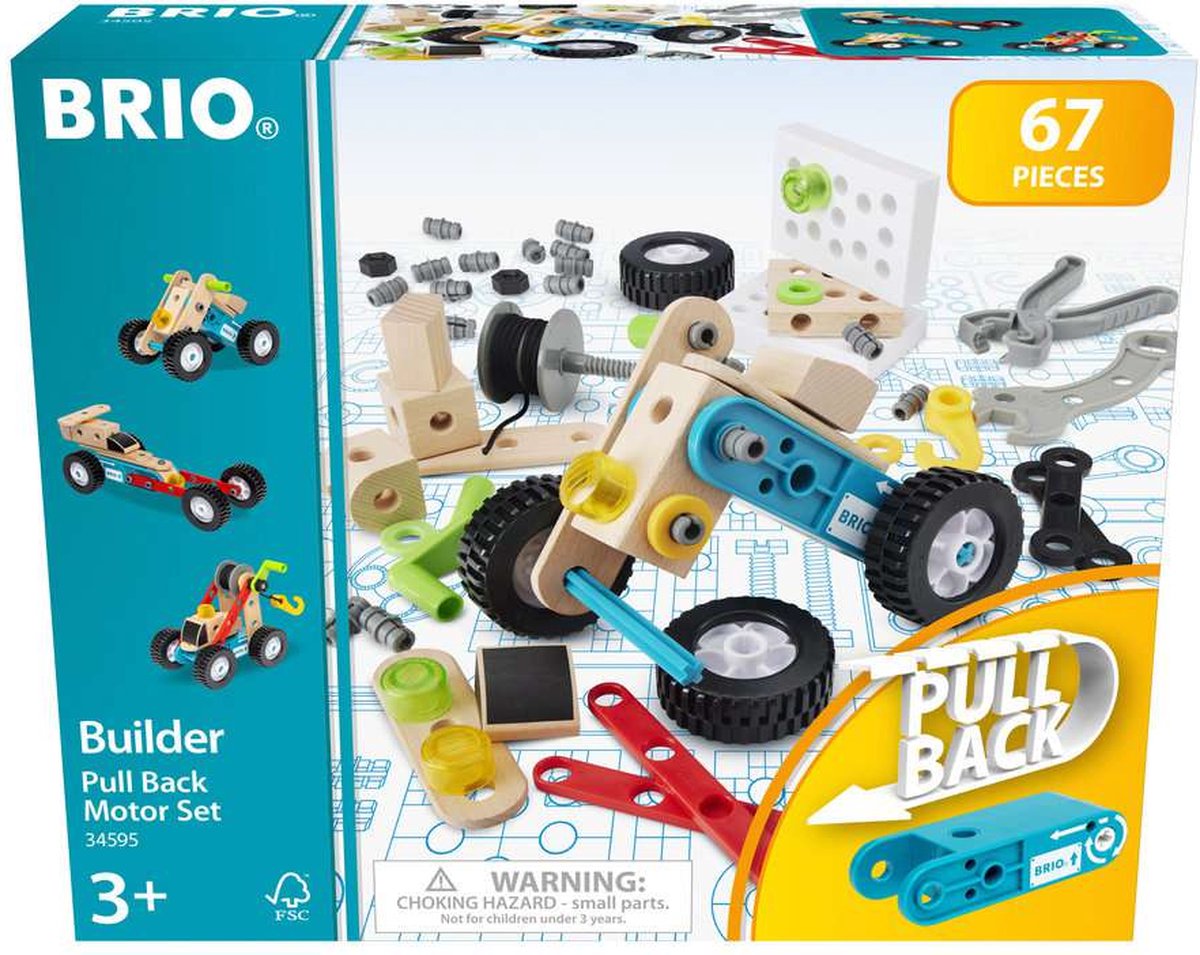 BRIO builder pull back motor set - 34595