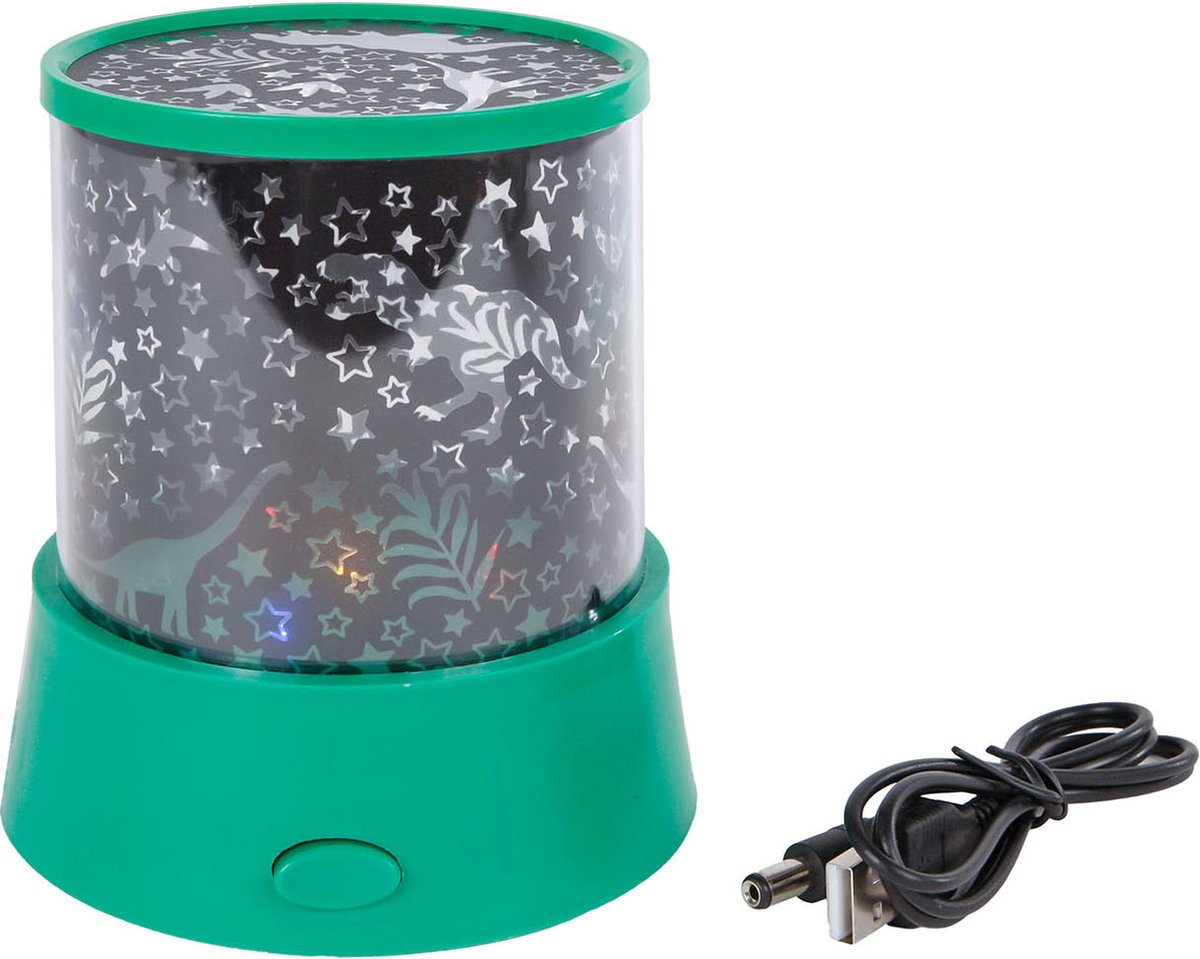 Budgetland Dinoworld dinosaurus projectorlamp groen 12 cm