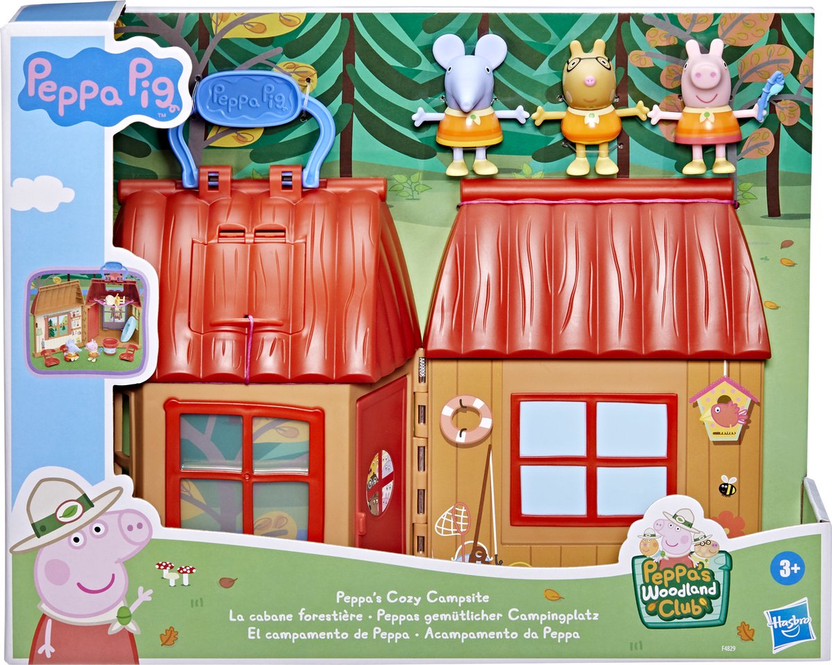 Hasbro Peppa pig - kamperen - peppa 's cozy campsite
