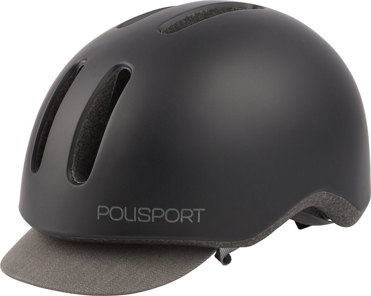 Polisport helm Commuter mat zwart grijs L 58-61cm