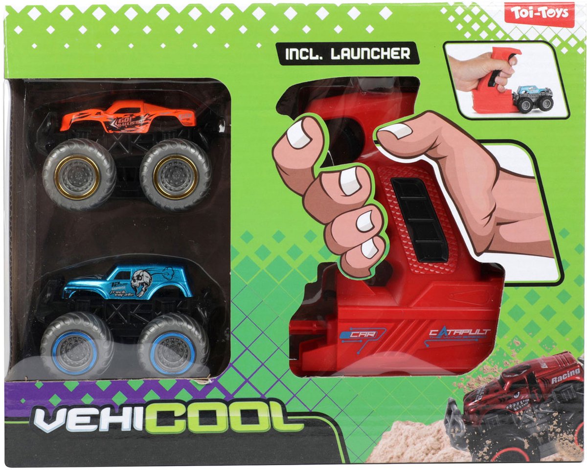 Toi-Toys Vehicool monster trucks met afschieter