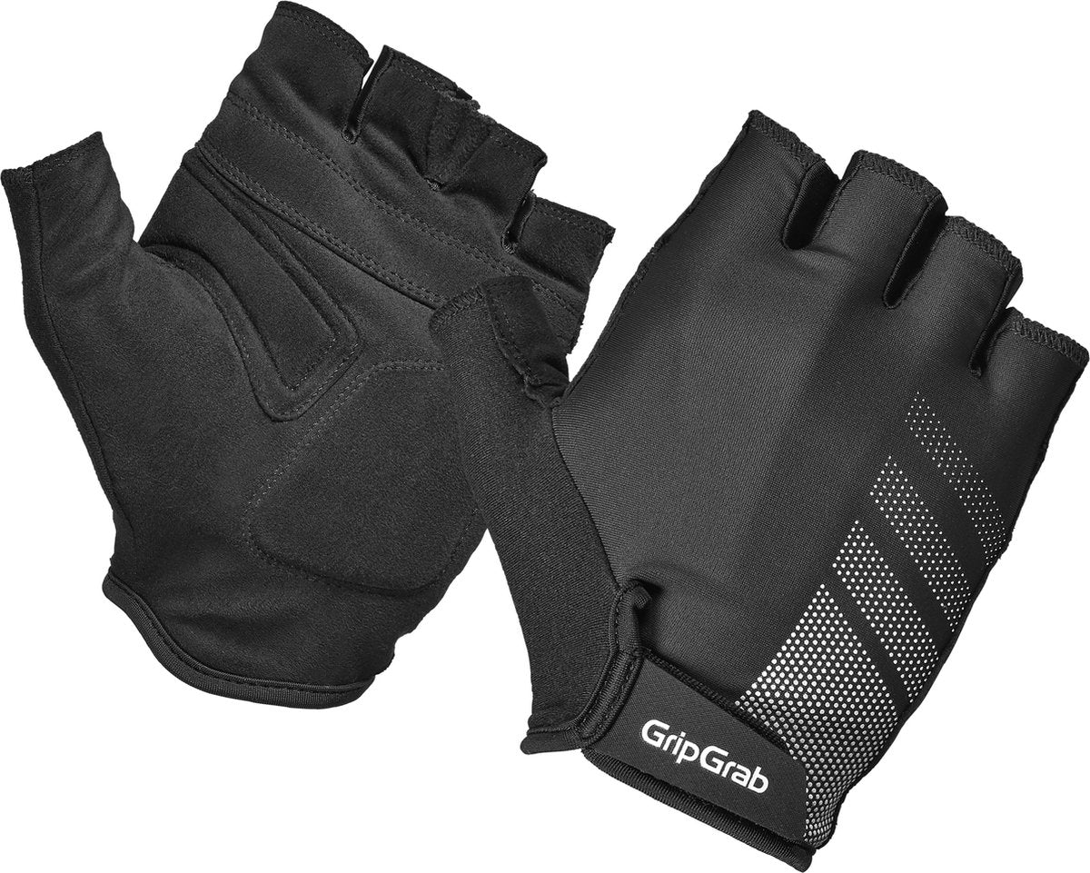 GripGrab - ride rc lite korte vinger zomer fietshandschoenen met padding - zwart - unisex - maat xs