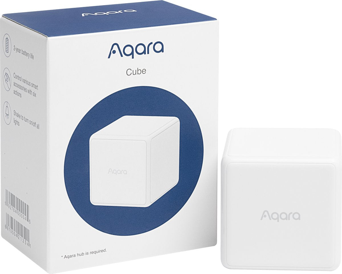 AQara cube afstandsbediening (officiële eu versie, ce gekeurd) zigbee – compatible met homey, domoticz (plug in), home assistant, home kit (via hub), mi home en meer.