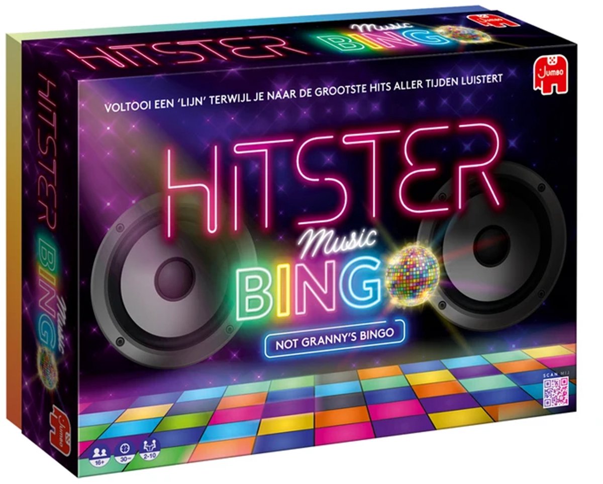 Hitster Jumbo - bingo - nederlandstalig partyspel - actiespel