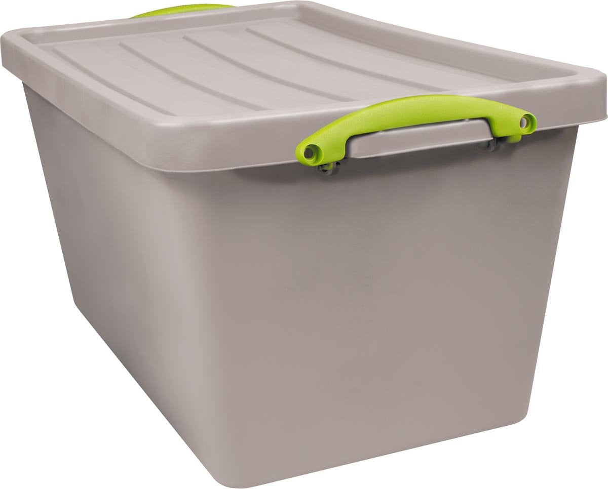 Really Useful Box recycled opbergdoos 56 l, nestbaar, grijs 3 stuks