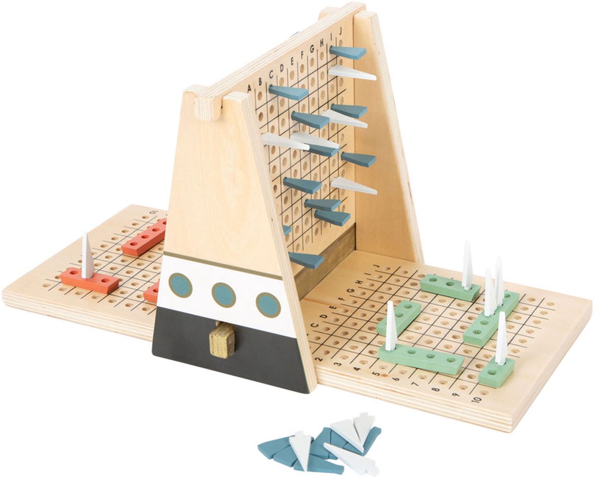 Small Foot - houten strategie spel slag om de schepen