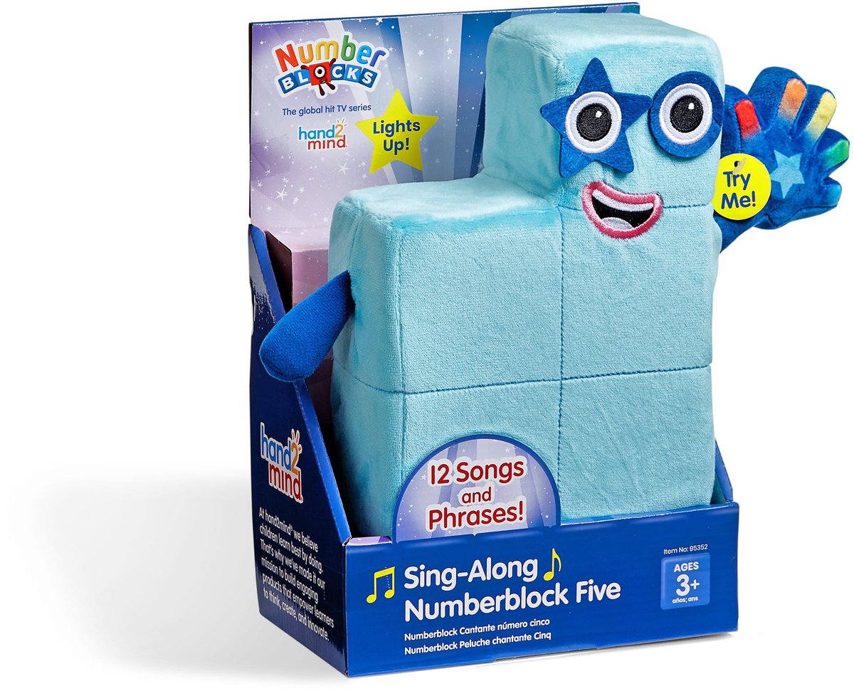 Learning Resources numberblocks® five - sing-along - meezingknuffel - 3+