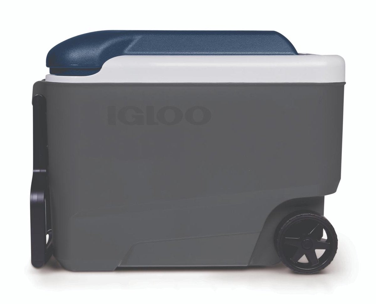 Igloo maxcold 40 roller - middelgrote koelbox op wielen - 38 liter – grijs