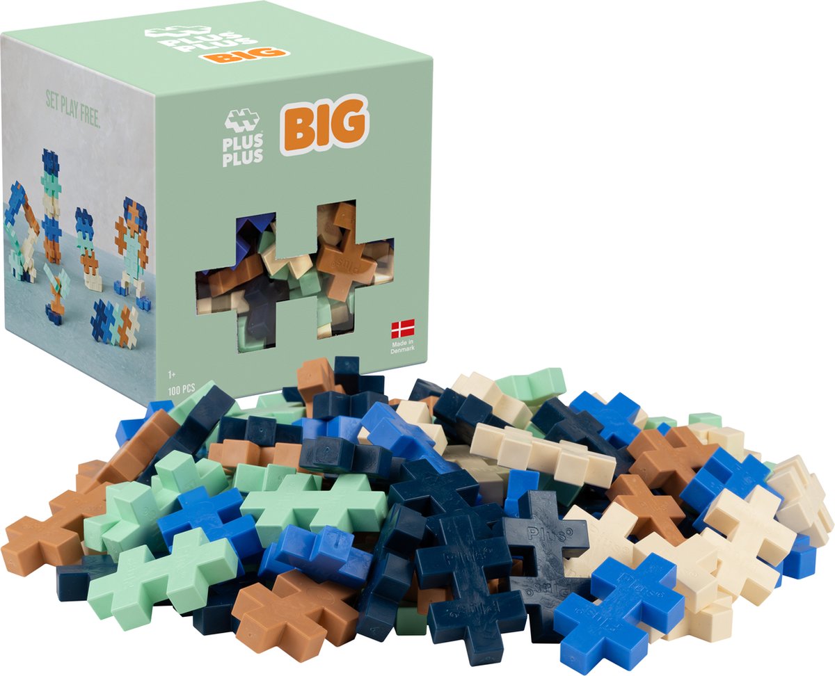 Plus-Plus big breeze 100 delige bouwset - 3489 - bouwspeelgoed - constructiespeelgoed - set met bouwstenen - vanaf 1 jaar
