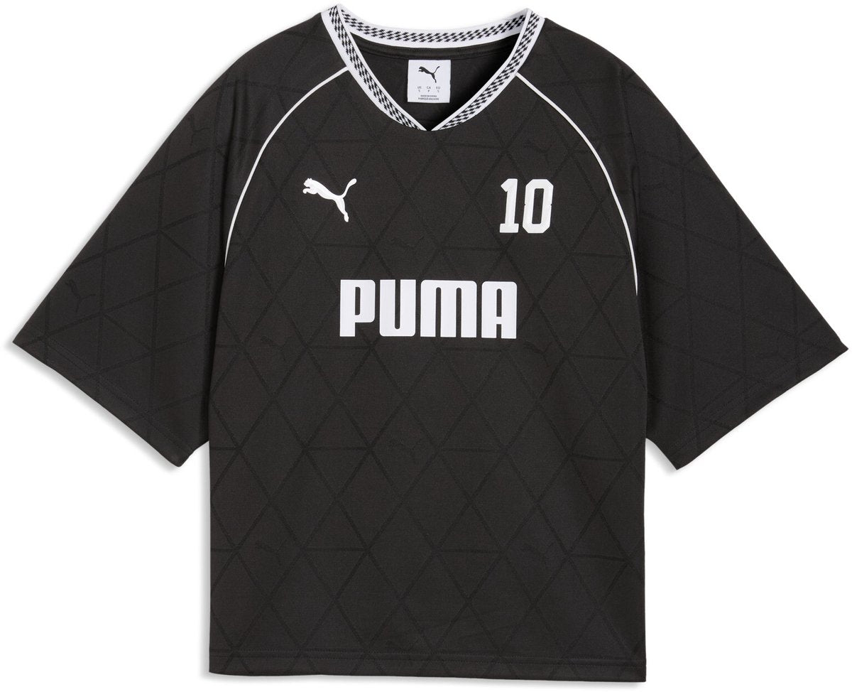 PUMA sport relaxed jersey dames t-shirt - black