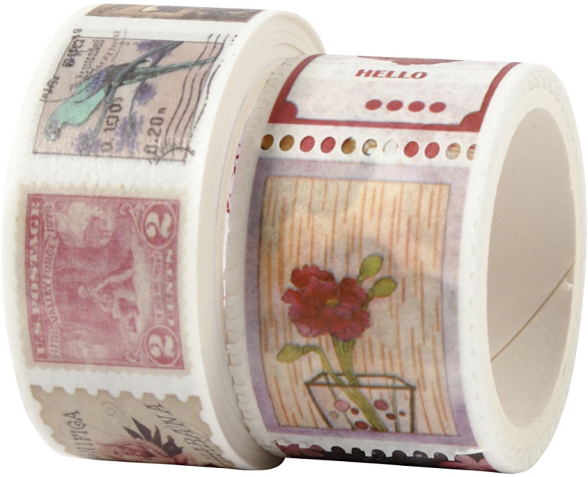 Creativ Company Cc masking tape postzegels 3+5 m