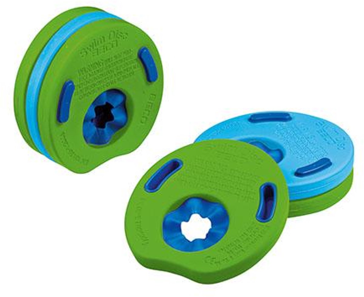 BECO zwemschijven - groen blauw - kinderen tot 30 kg - setje 6 stuks