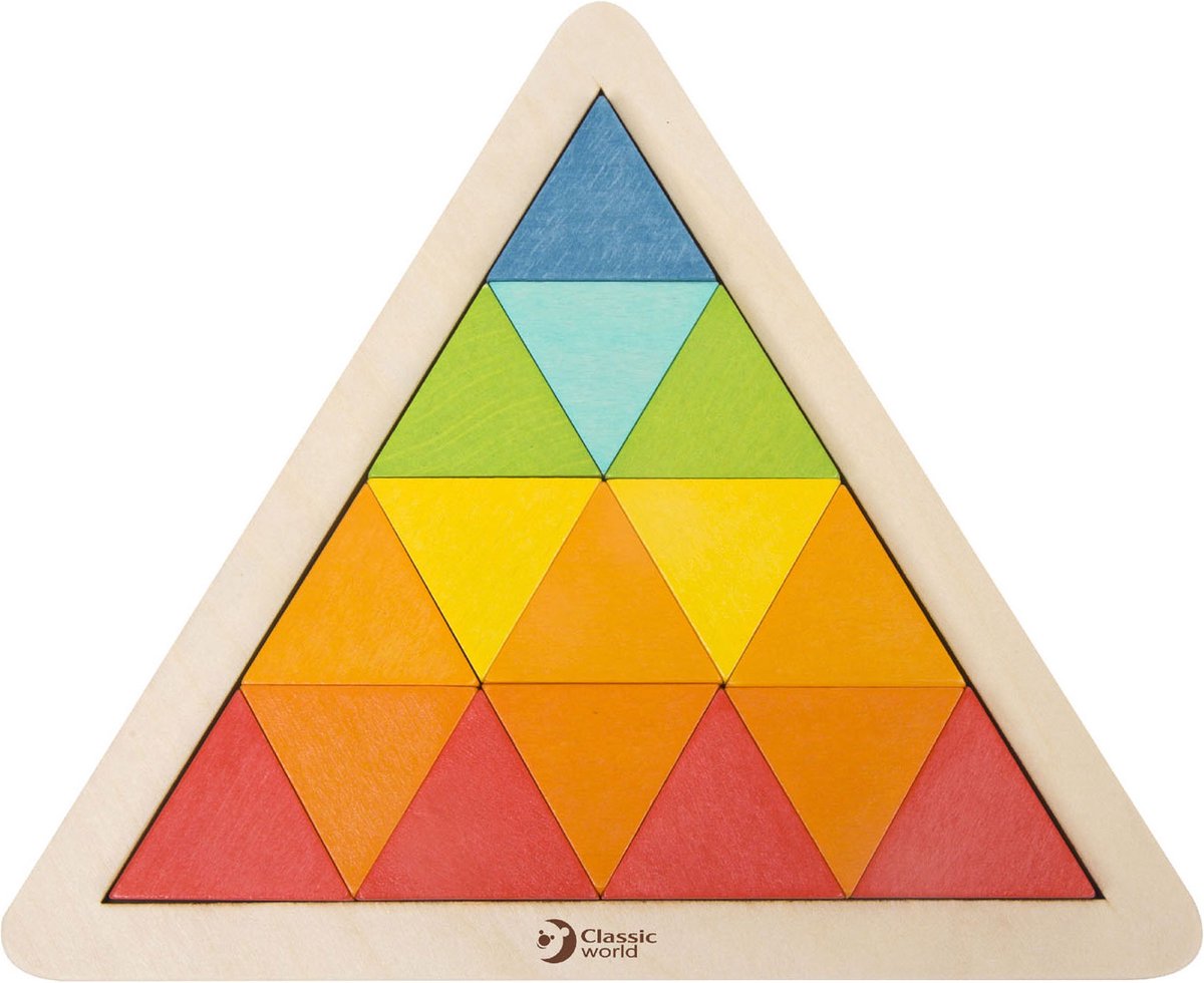 Classic World houten mozaïekpuzzel, 67st.