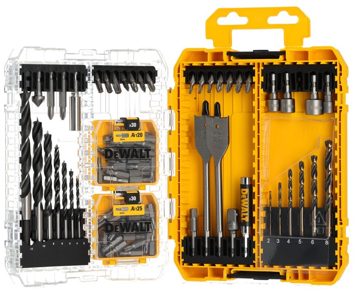 DeWalt toebehoren - tough case 100-delige boren- en bitset dt70785