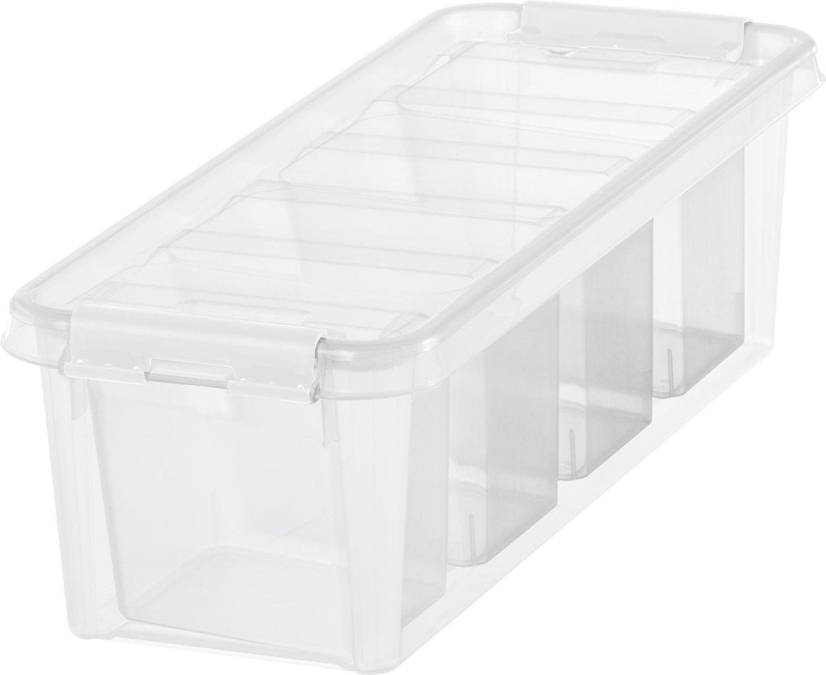 SmartStore - classic 04 opbergbox 3,5 liter met vakverdeler - polypropyleen - transparant