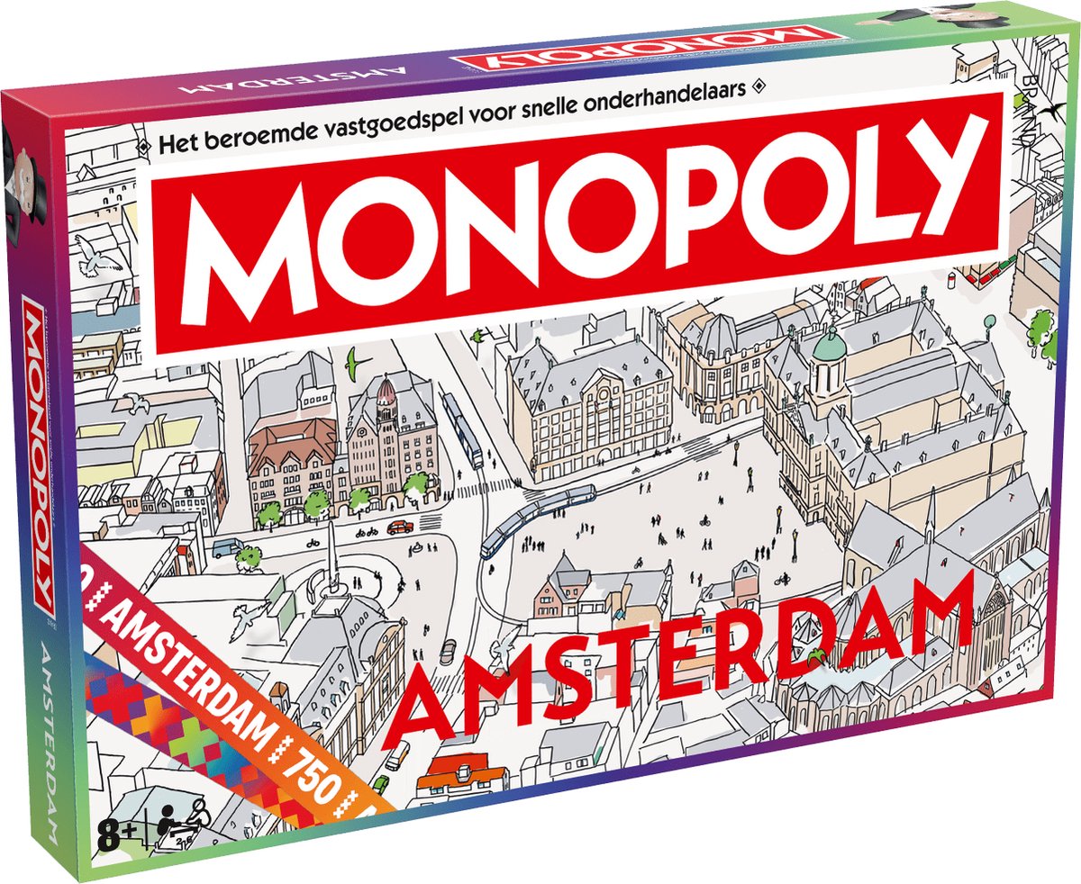 Identity Games Monopoly amsterdam 750 jaar- gelimiteerde editie - nl