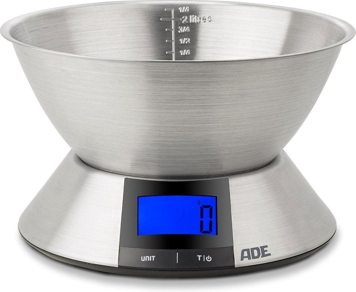 ADE - keukenweegschaal 'hanna' - met afneembare schaal