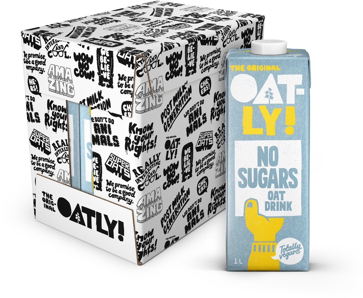 OATLY! Oatly haverdrank no sugars - 6 stuks - (6l) - houdbare plantaardige melk - no sugars - voordeelverpakking
