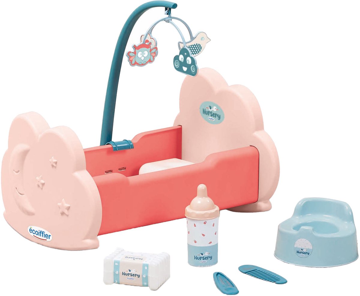 Écoiffier Ecoiffier poppenwieg met accessoires, 6dlg.
