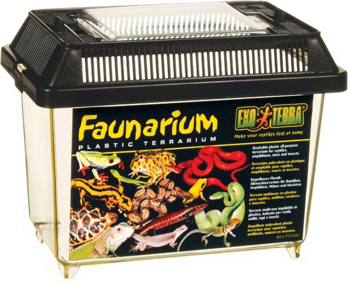 Exo Terra terrarium faunarium mini zwart 18x11x12.5 cm