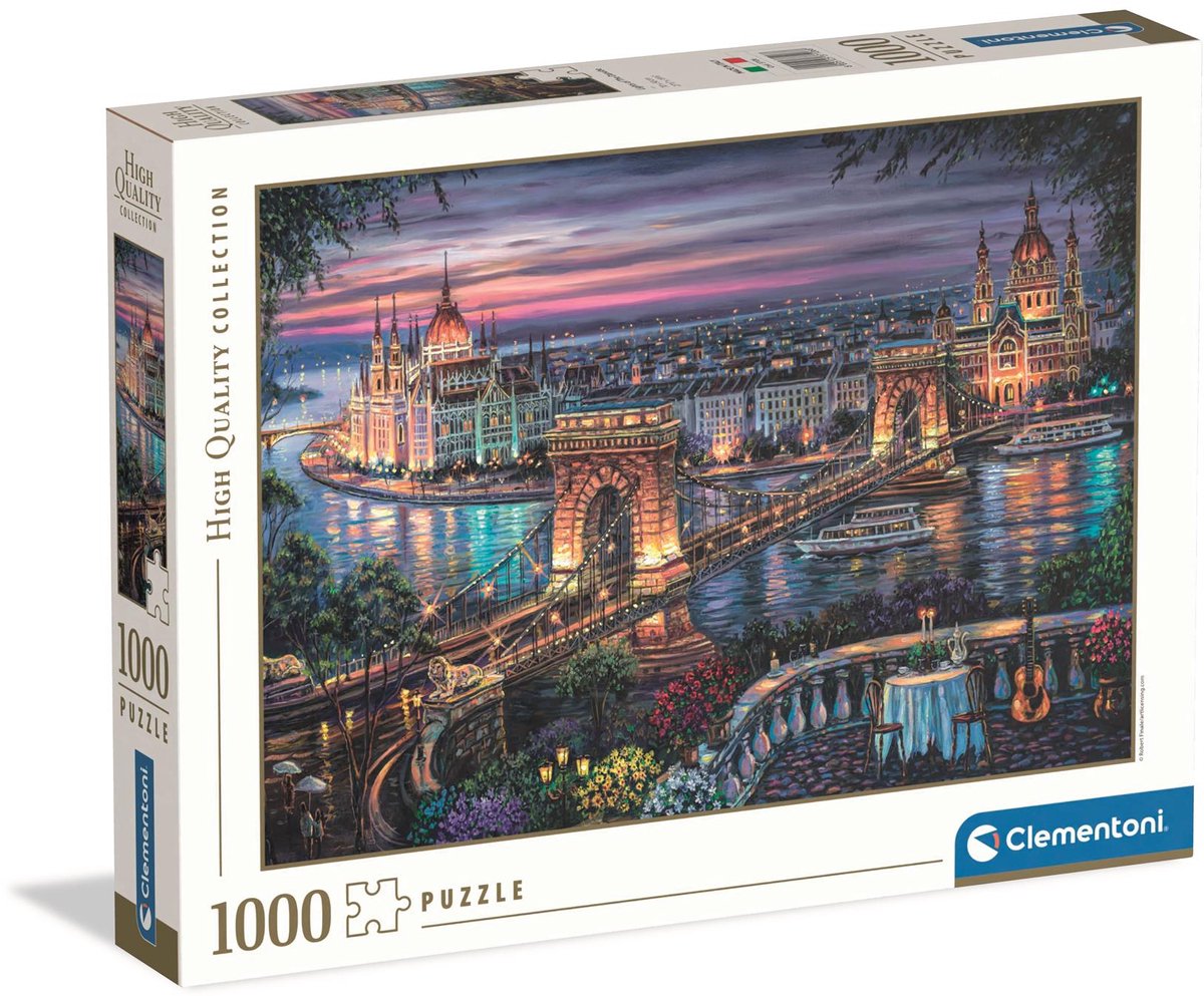 Ty Clementoni legpuzzel lights of the danube - puzzel 1000 stukjes donau - high quali collection puzzle - puzzels en legpuzzels voor volwassenen