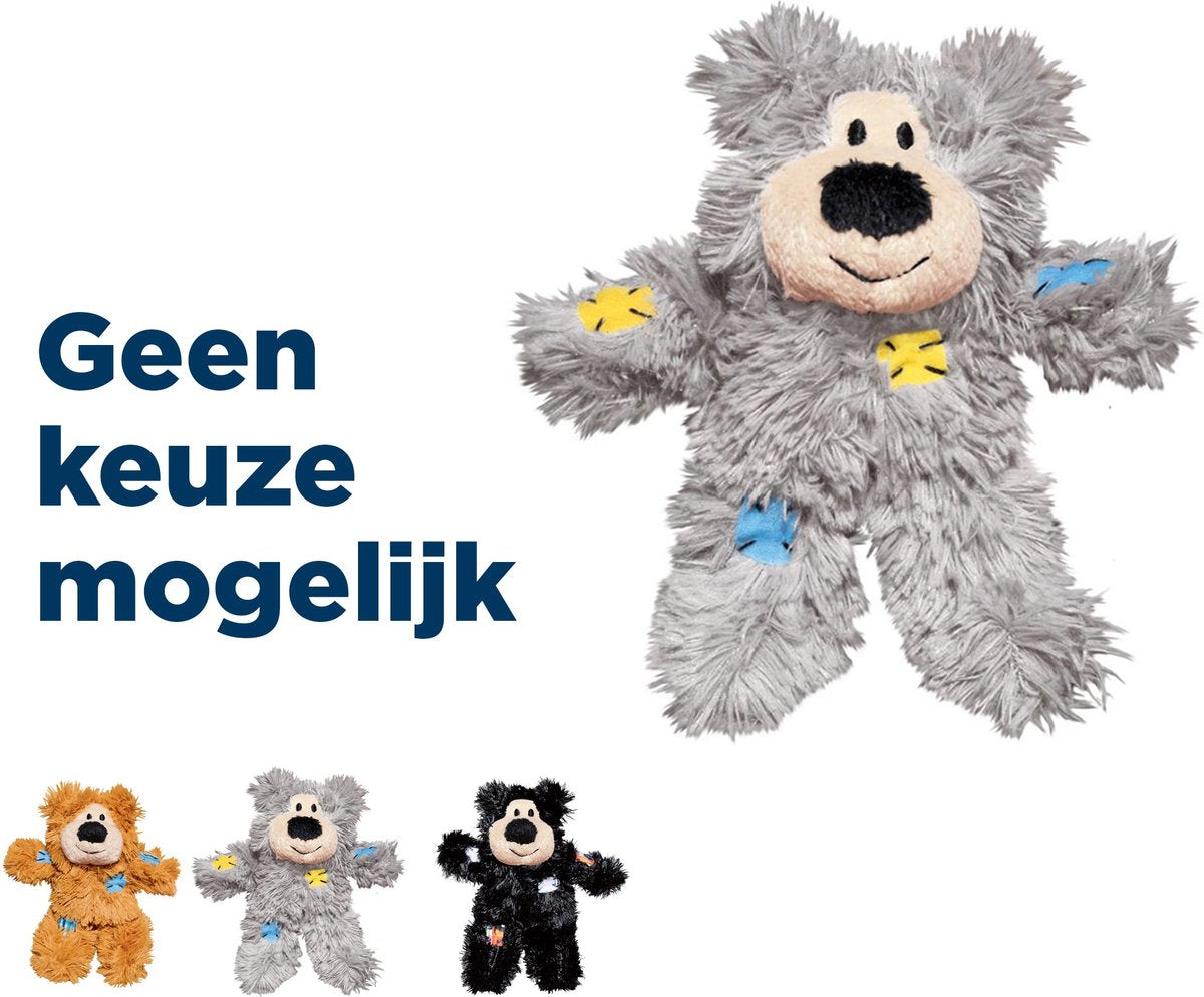 KONG wild knots beer - hondenspeelgoed - assorti - s - 18 x 14 x 8 cm
