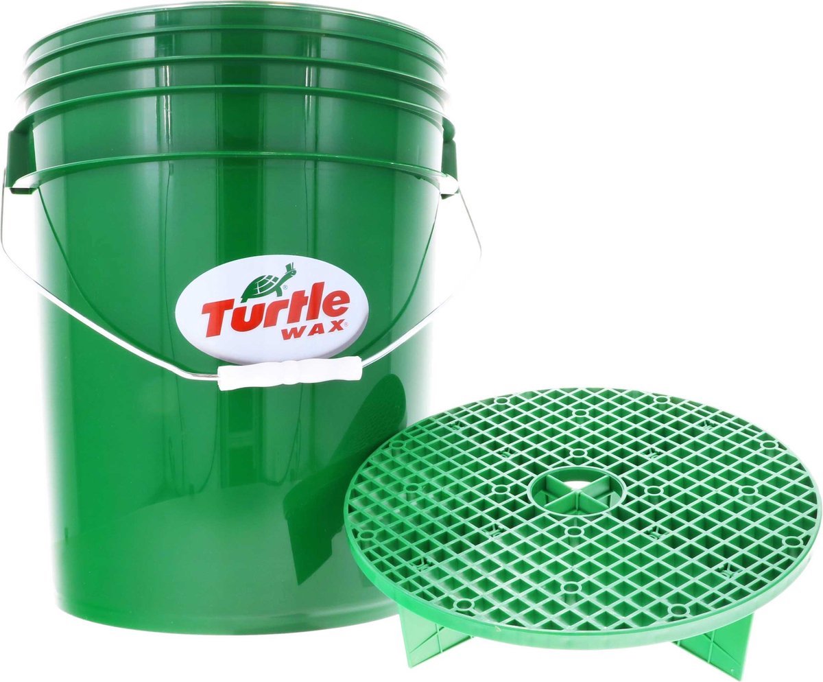 Turtle Wax emmer smartguard – extra grote emmer – 19 liter – inclusief smart guard - verwijdert vuil uit de schoonmaakdoek - vuil blijft op de bodem van de emmer