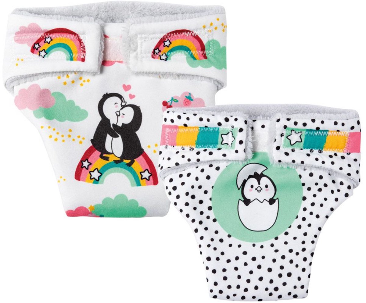 Heless Poppenluiers pinguin 2 stuks, 28-35 cm
