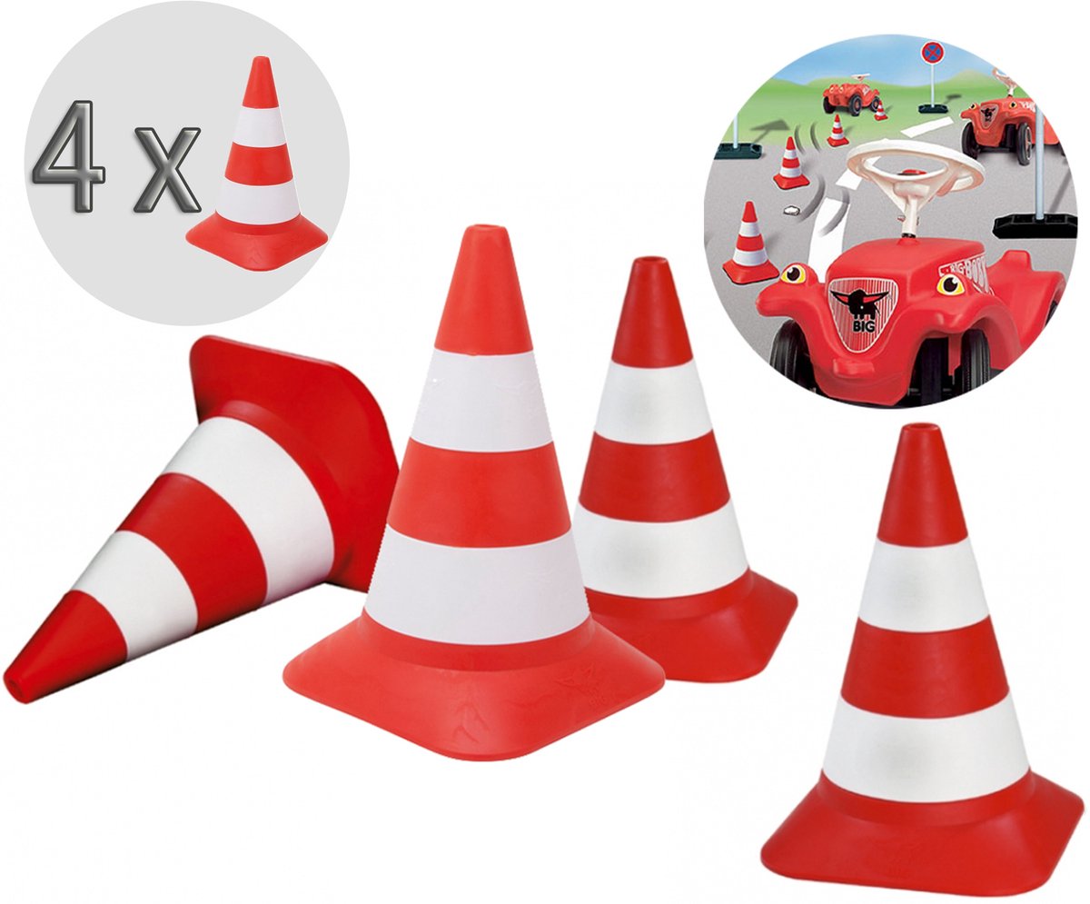BIG verkeerskegel, set van 4 pionnen