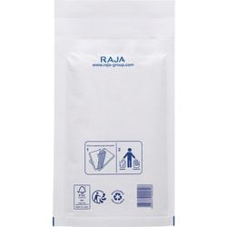 Gevoerde enveloppen Raja PMBL00C Papier Wit