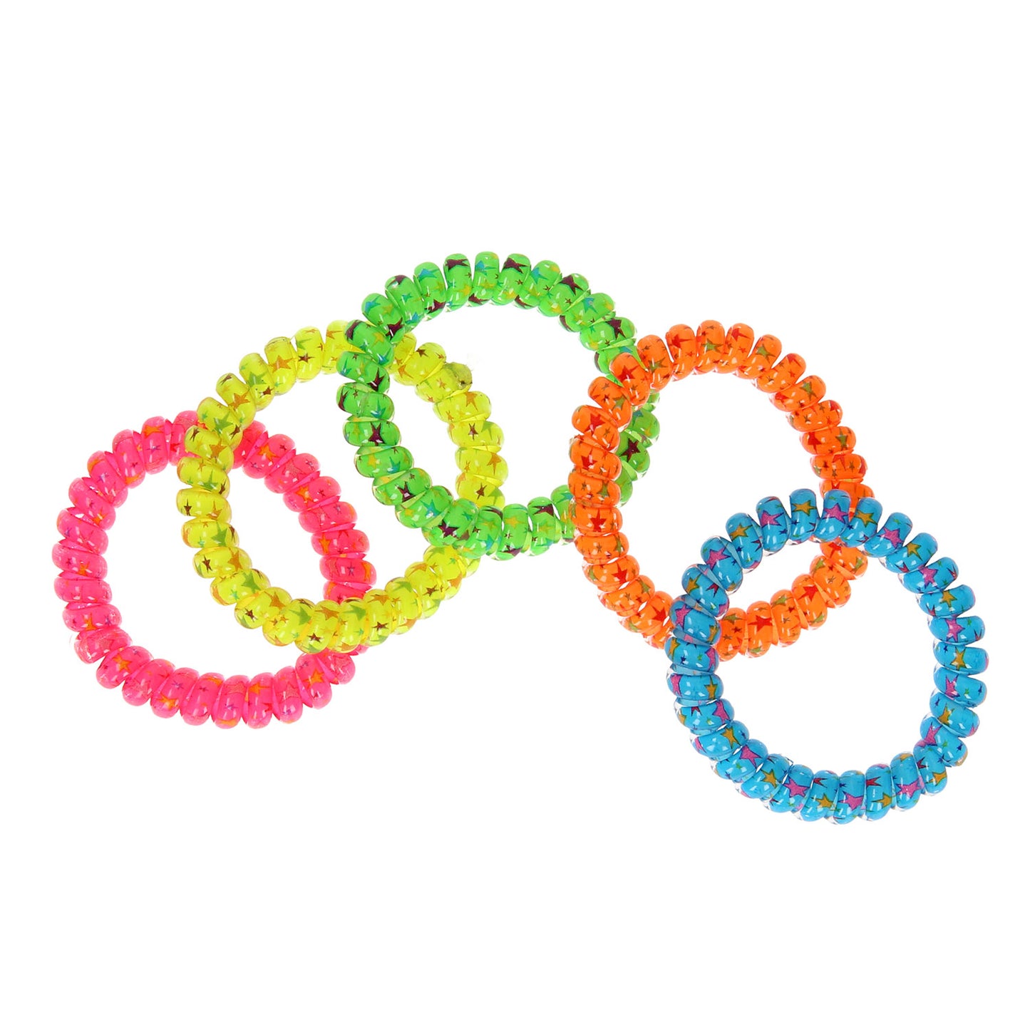 Duckiez Armband neon met sterretjes