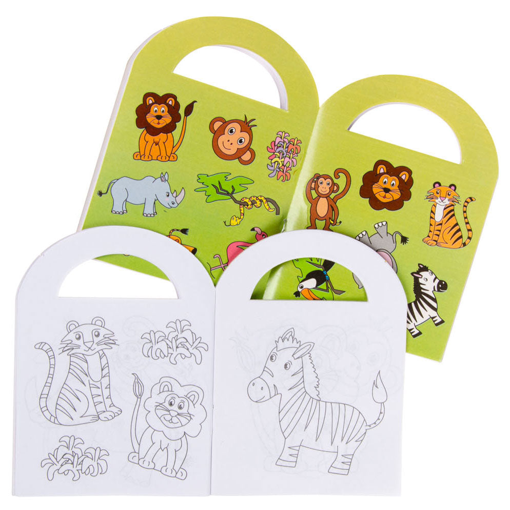 Duckiez Kleurboekje met stickers wilde dieren