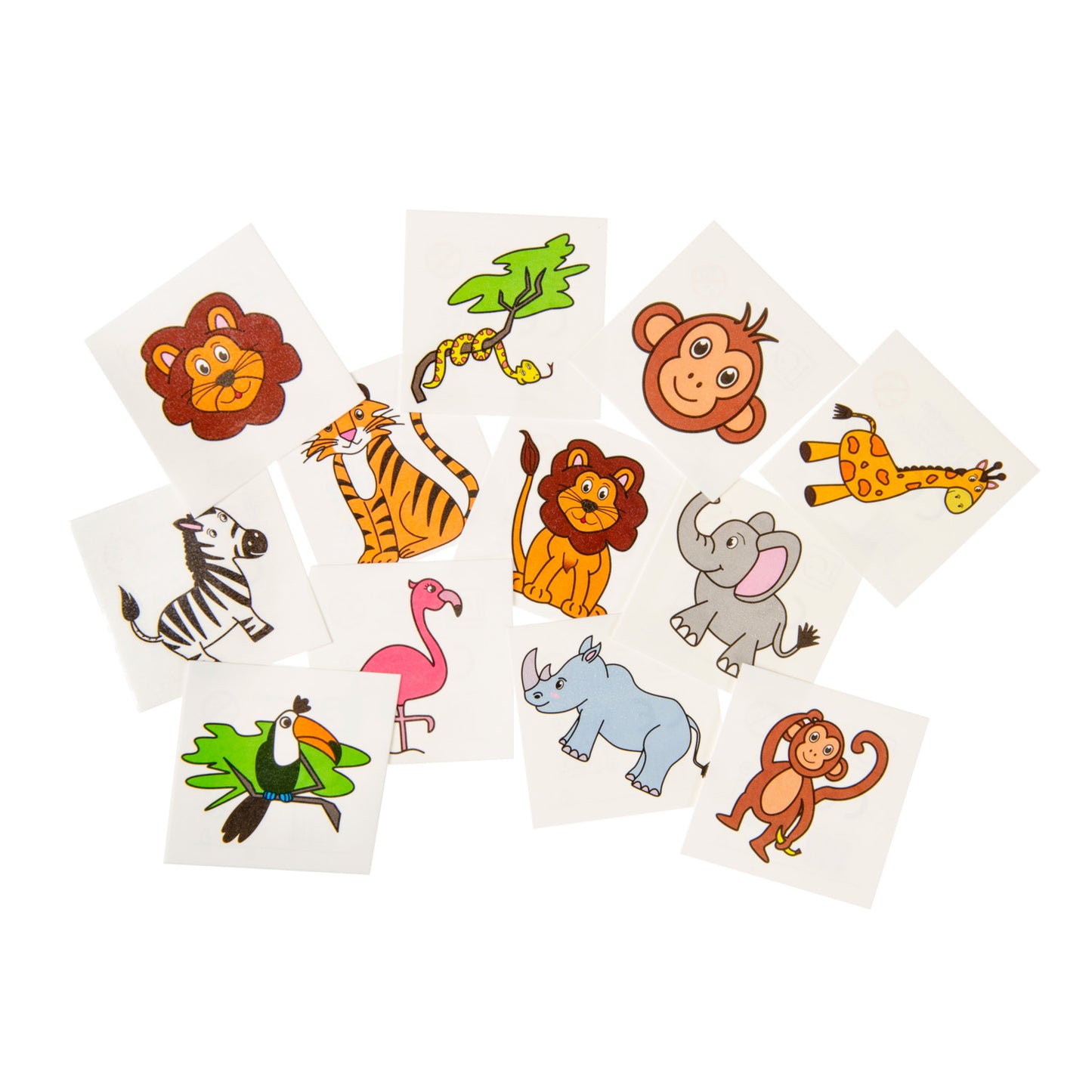 Duckiez Tattoos wilde dieren, 12st.