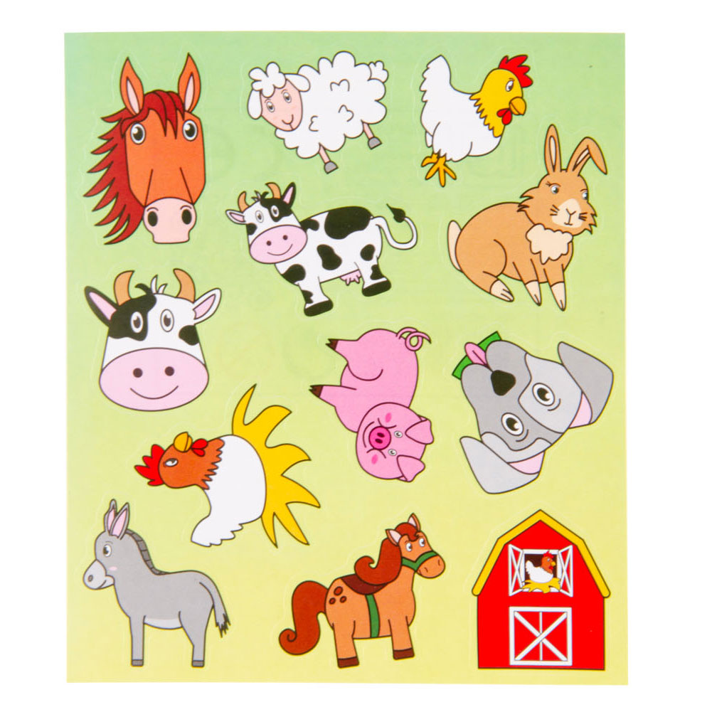 Duckiez Stickervel boerderijdieren