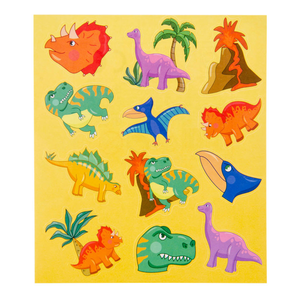 Duckiez Stickervel dinosaurus, 12st.