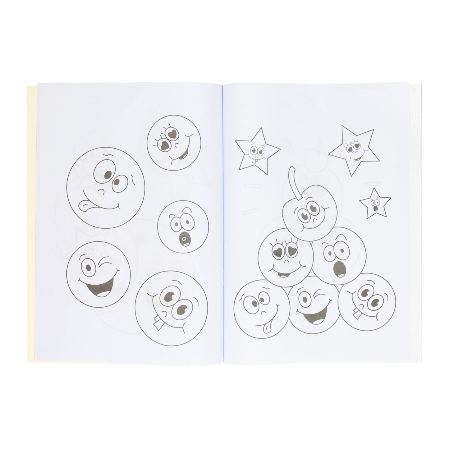 Duckiez Kleurboek met stickervel lachgezicht