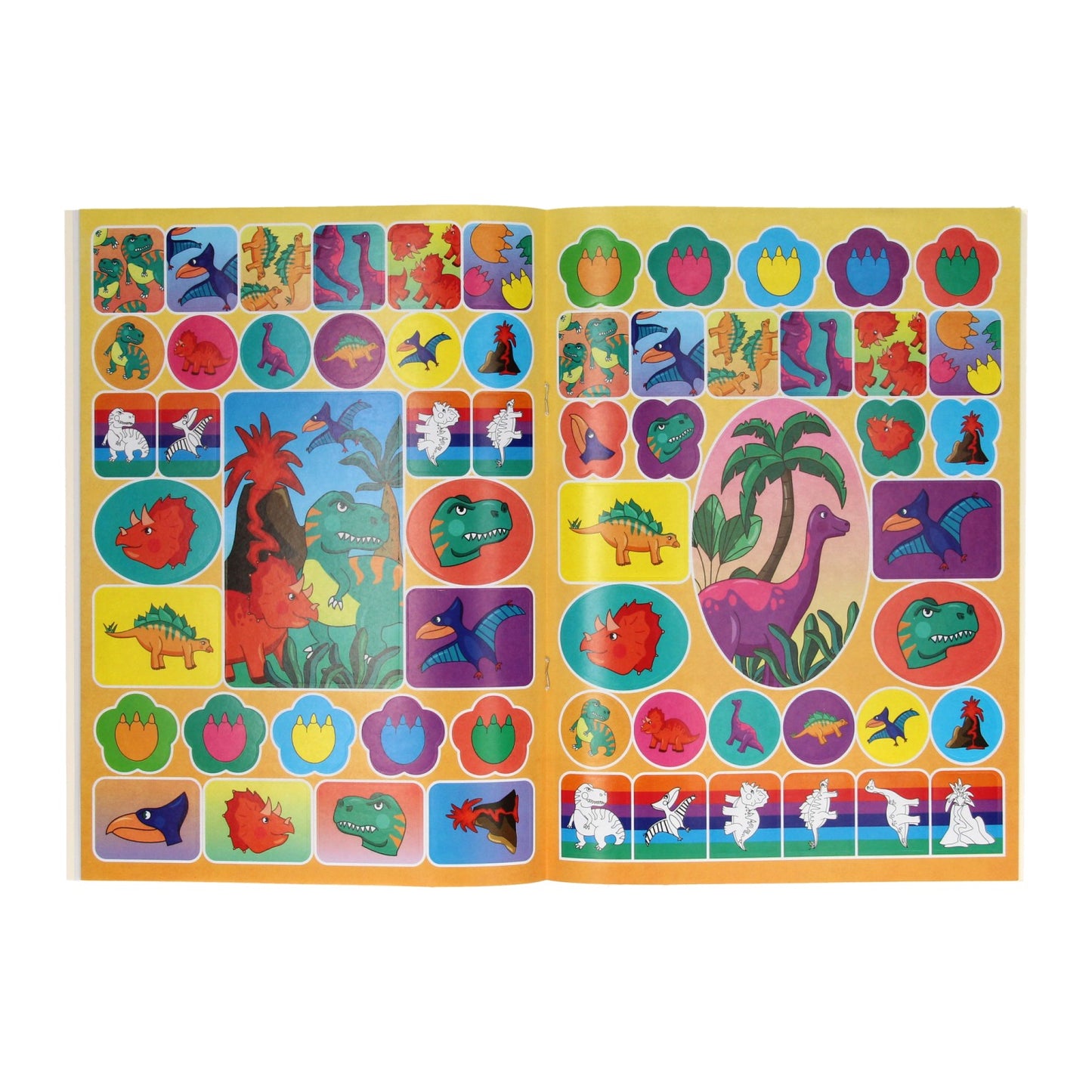 Duckiez Kleurboek met stickervel dinosaurus