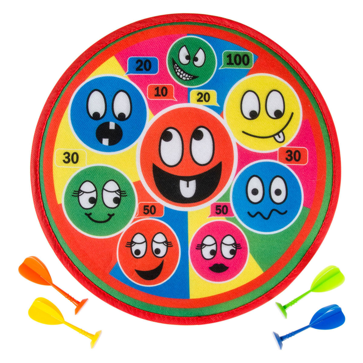 Duckiez Dartspel lachende gezichten