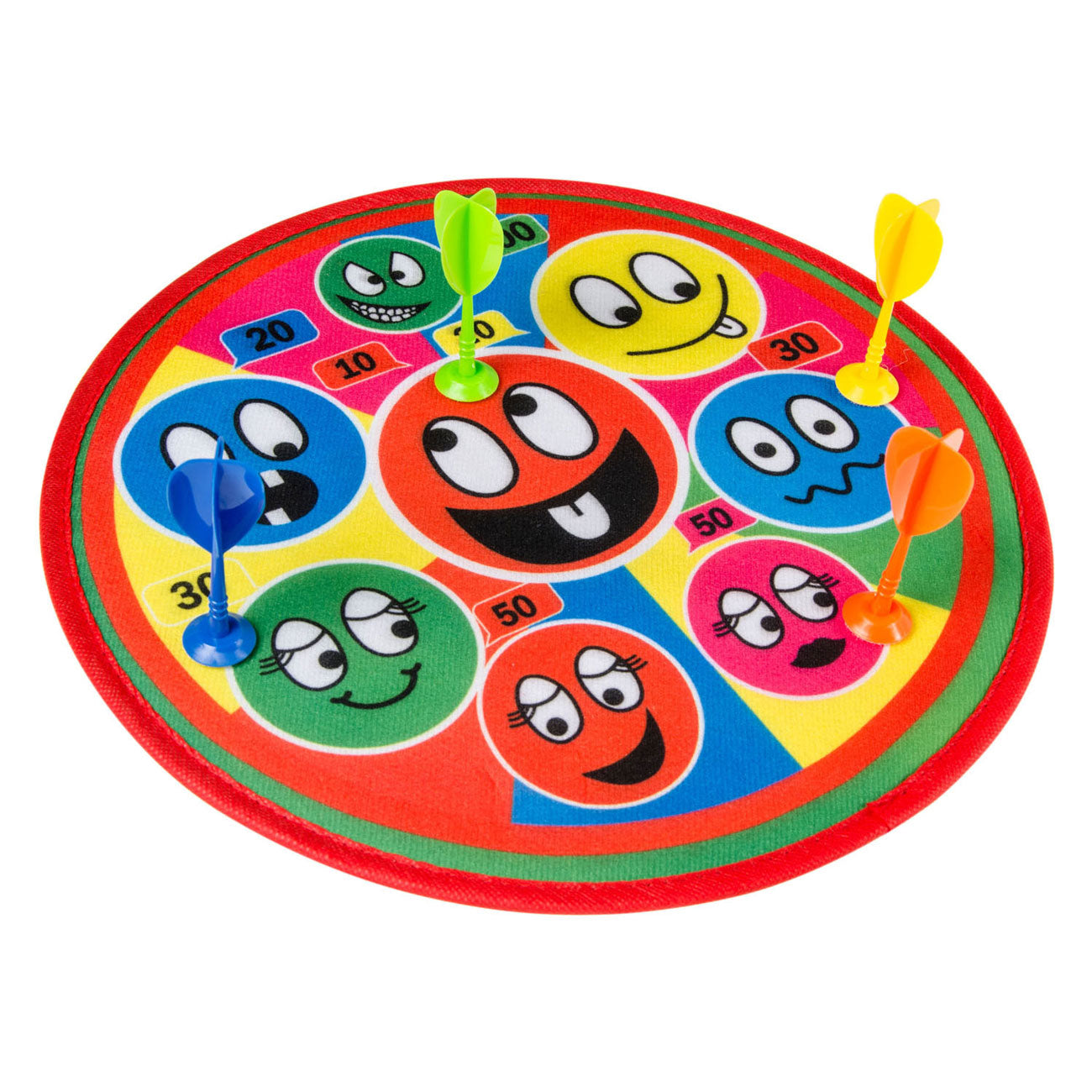 Duckiez Dartspel lachende gezichten